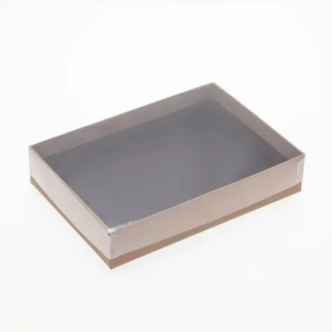 12 Choc Board Base & Clear Lid; Cappuccino
